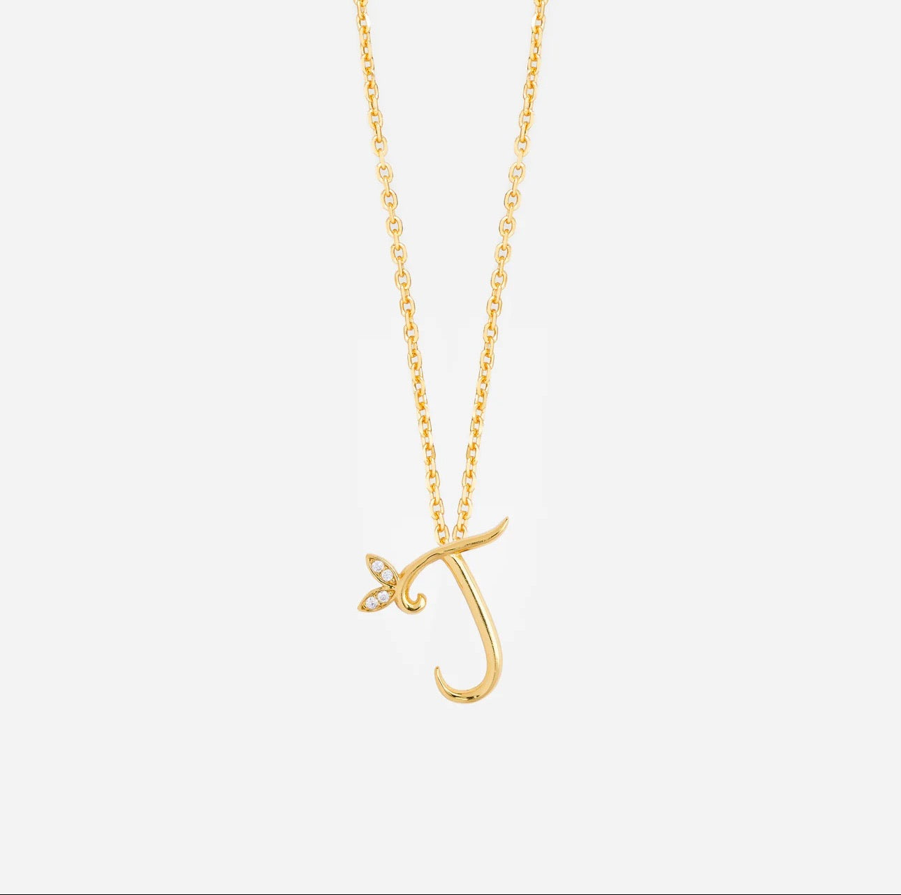 SILVER WING NECKLACE & EARRING INITIAL SET