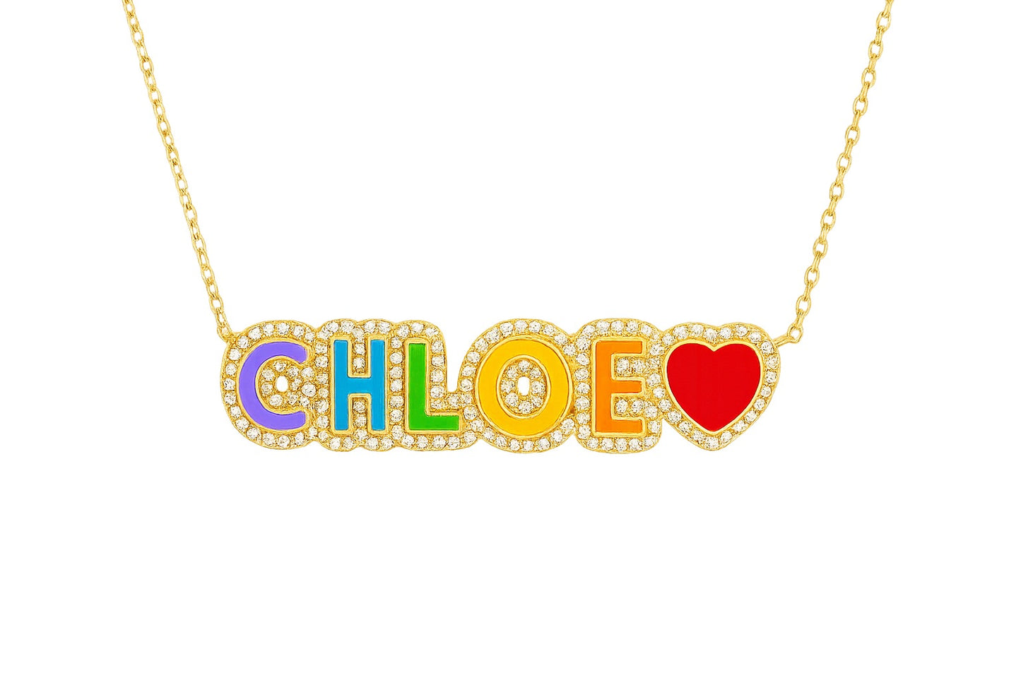 RAINBOW NAME NECKLACE