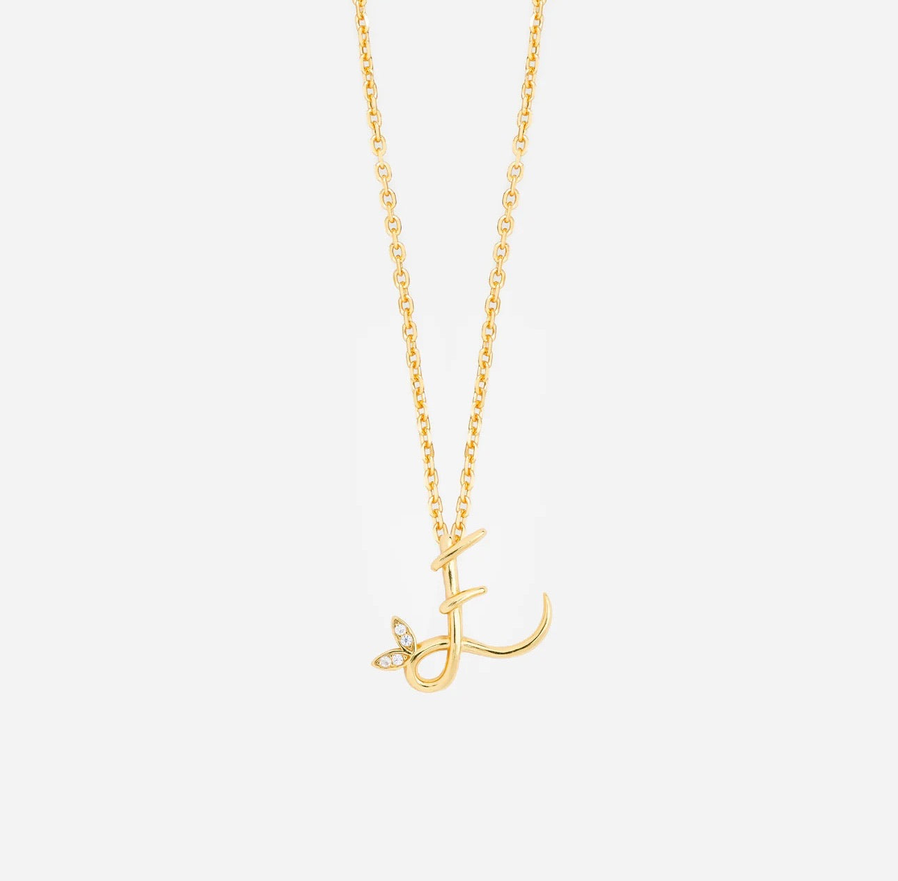 SILVER WING NECKLACE & EARRING INITIAL SET