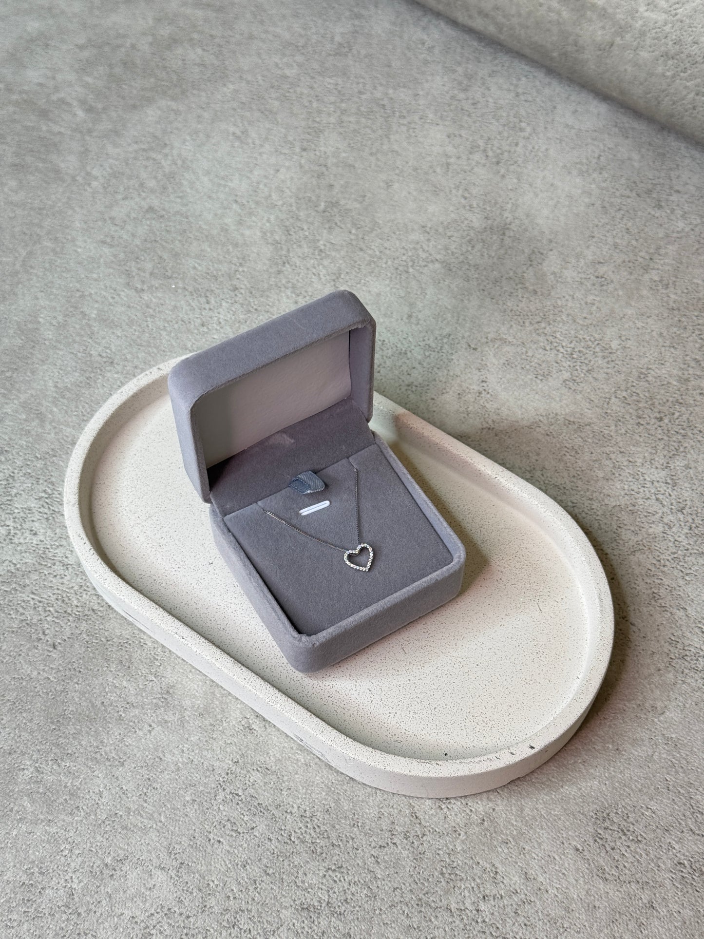 LAB GROWN DIAMOND HEART NECKLACE