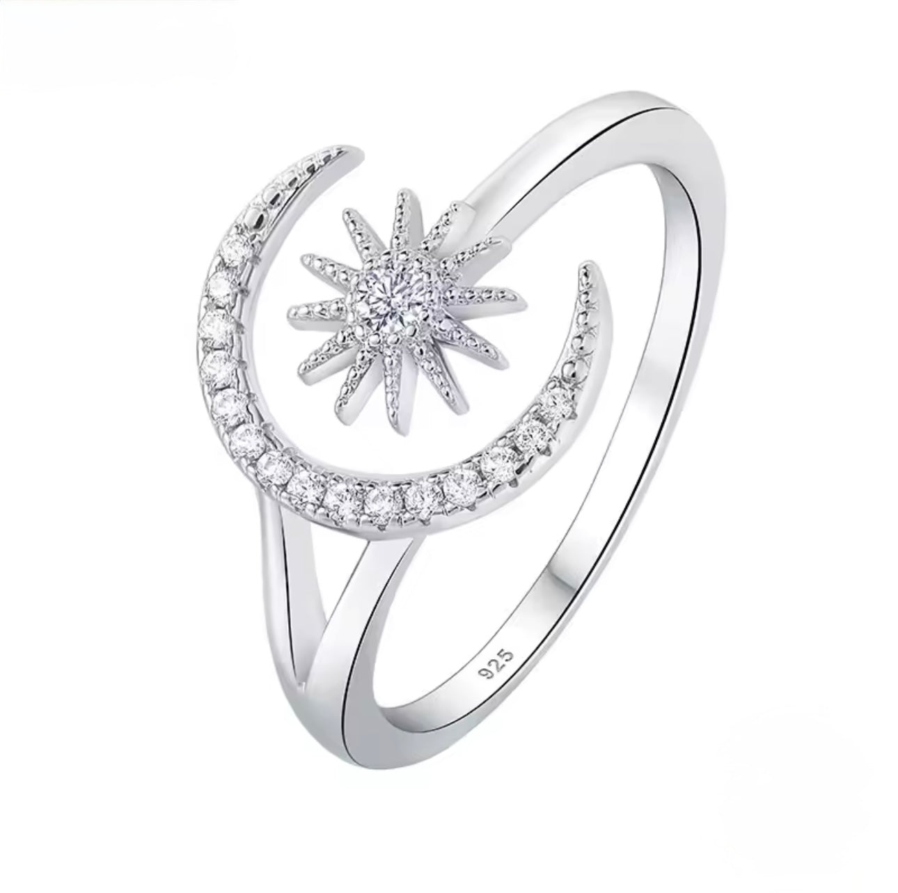 MOON AND STAR RING