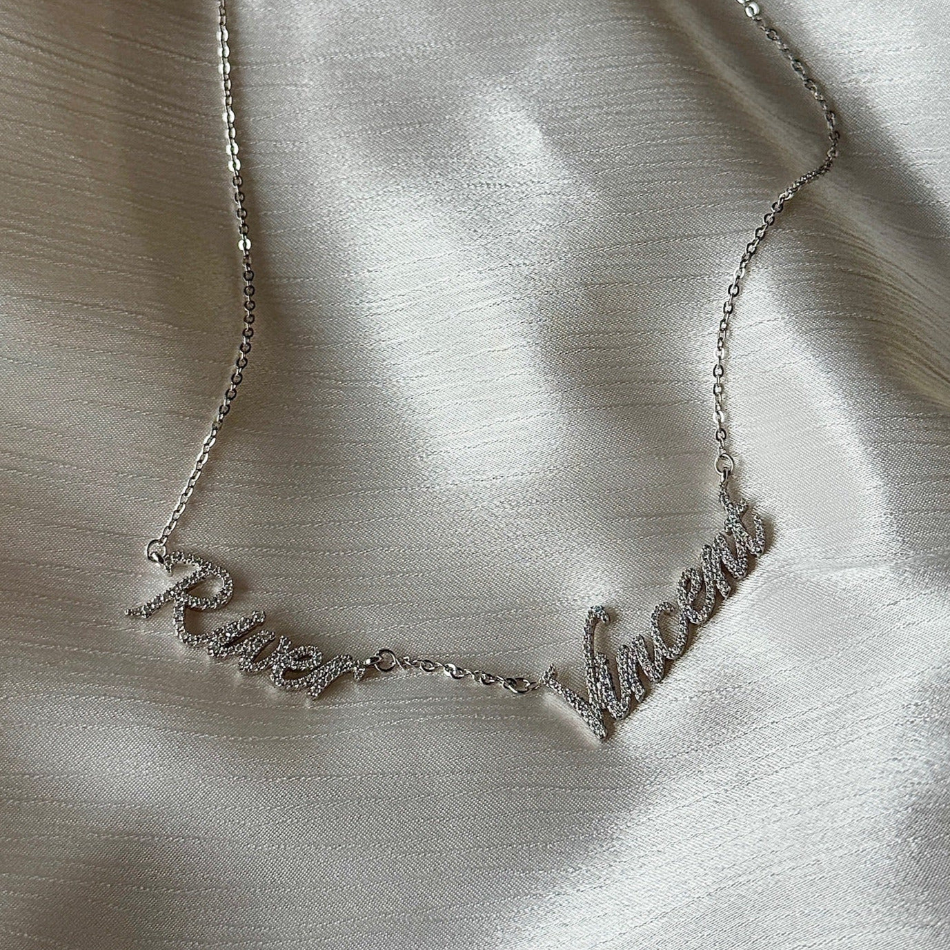 LAB GROWN DIAMOND NAME NECKLACE