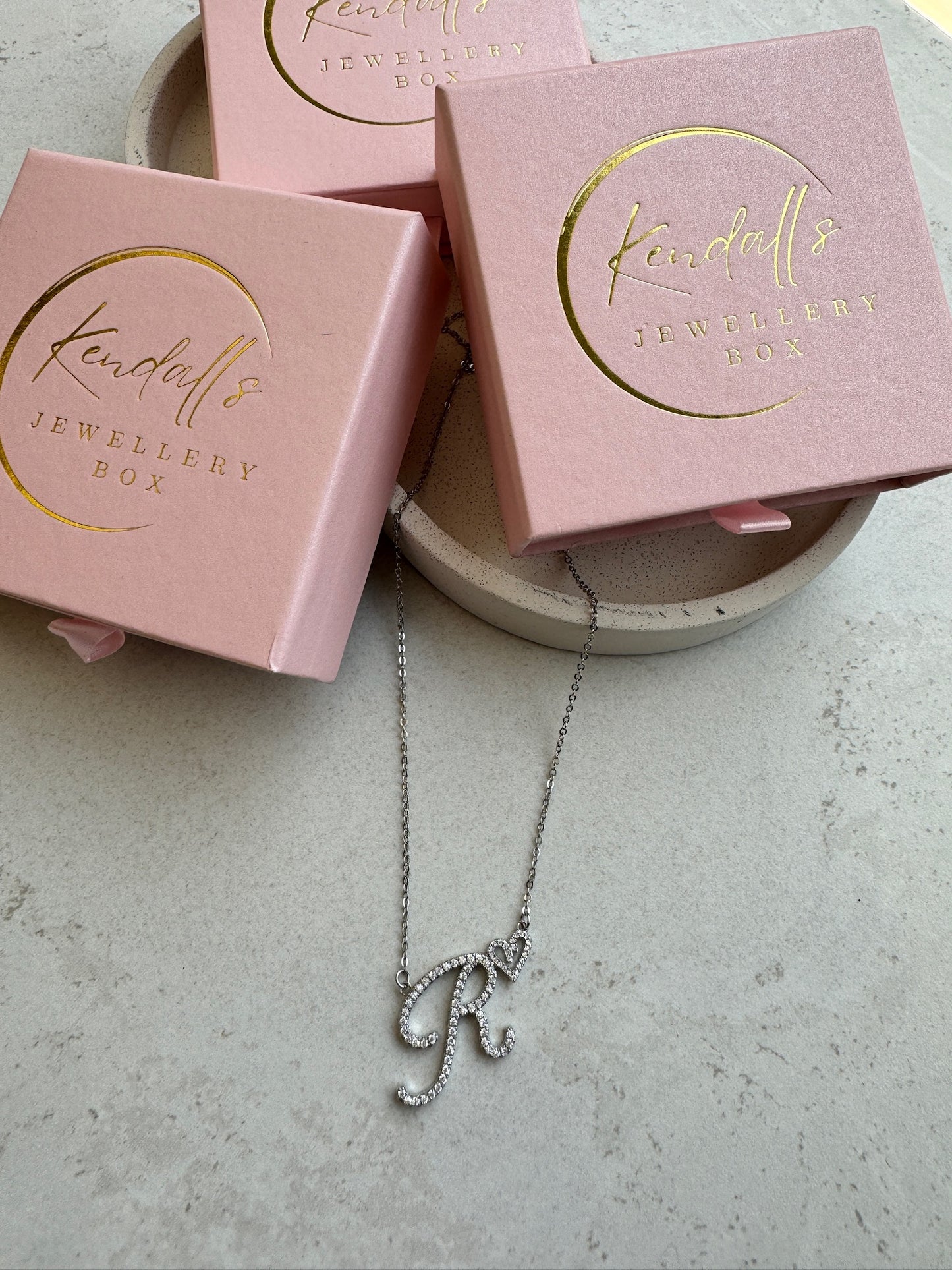 INITIAL DIAMOND NECKLACE