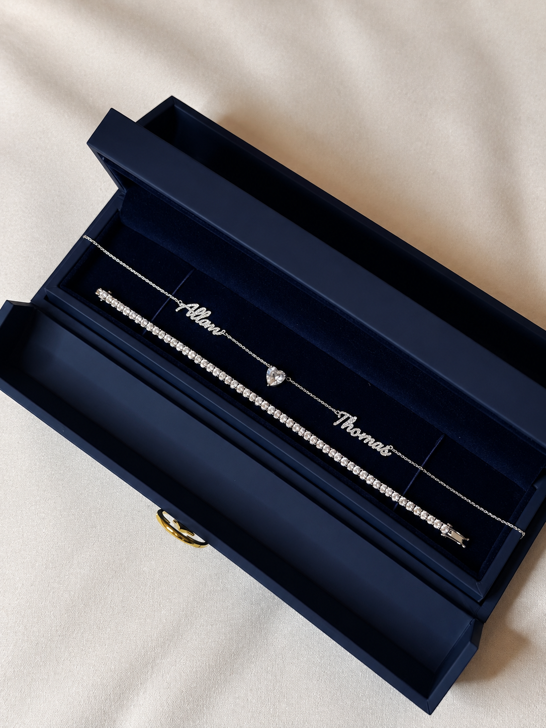 18K White Gold 5.45 CT Lab Diamond Tennis Bracelet