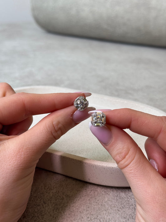 LAB GROWN BAGUETTE DIAMOND EARRINGS