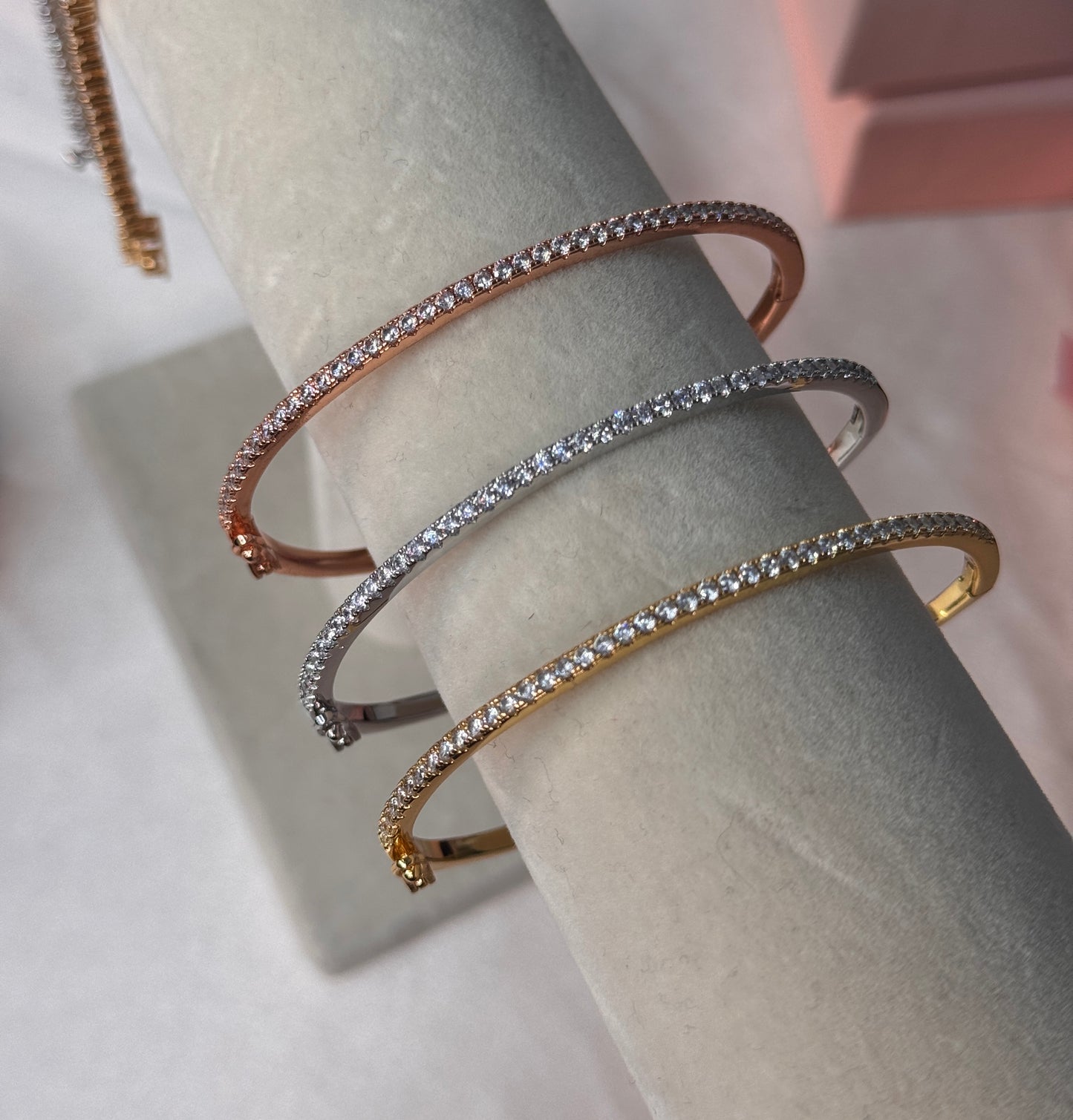 Trio Ultra Thin Bangle Stack.