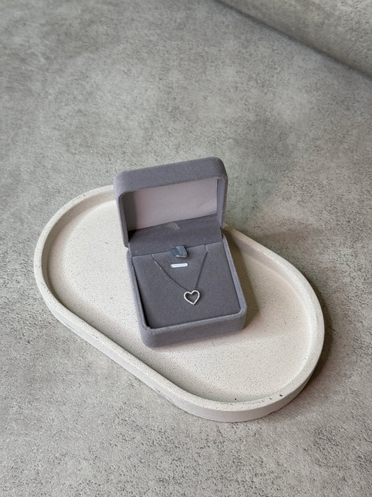 LAB GROWN DIAMOND HEART NECKLACE