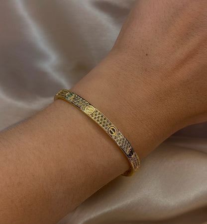 Crystal Screw Bangle