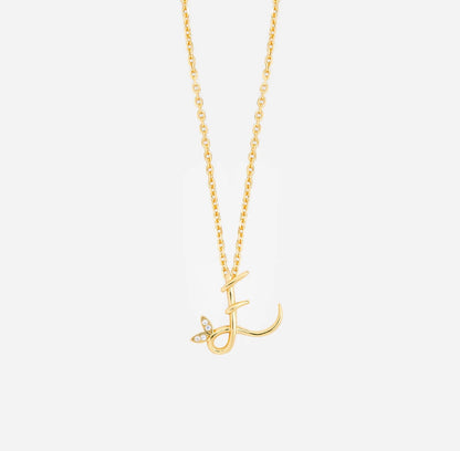 SILVER WING NECKLACE & EARRING INITIAL SET