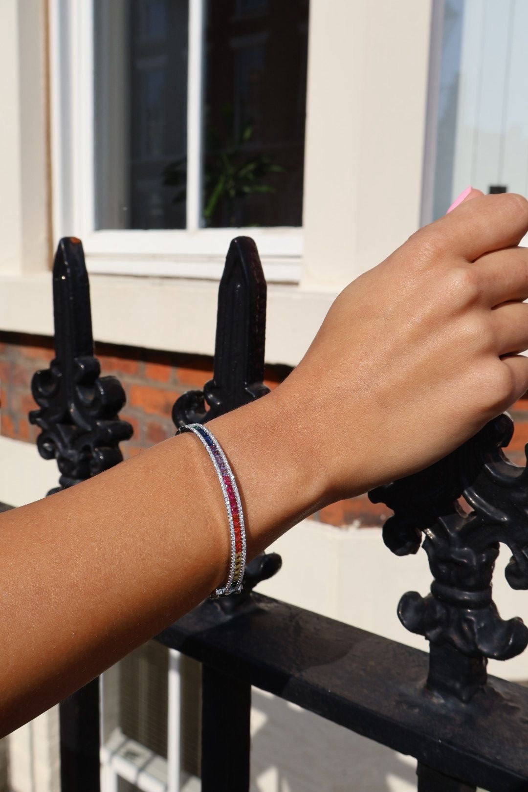 Rainbow CZ stone Bangle