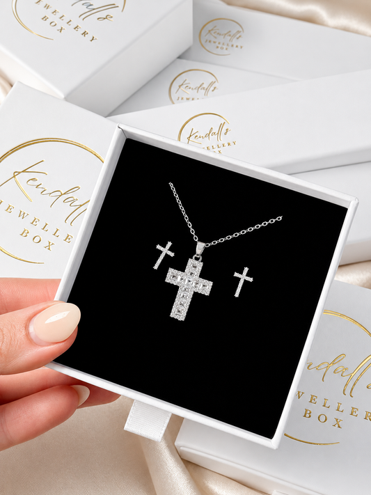 Children’s Communion Set Necklace + Earrings
