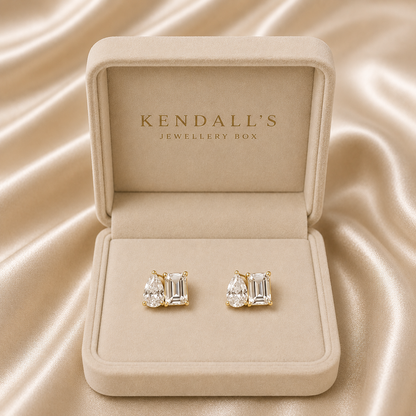 Duo Cut LAB DIAMOND Earrings