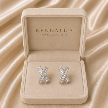 DIAMOND X EARRINGS