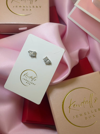 DUO CUT LAB GROWN DIAMOND EARRINGS (See Description for Mother's Day Cut Off)