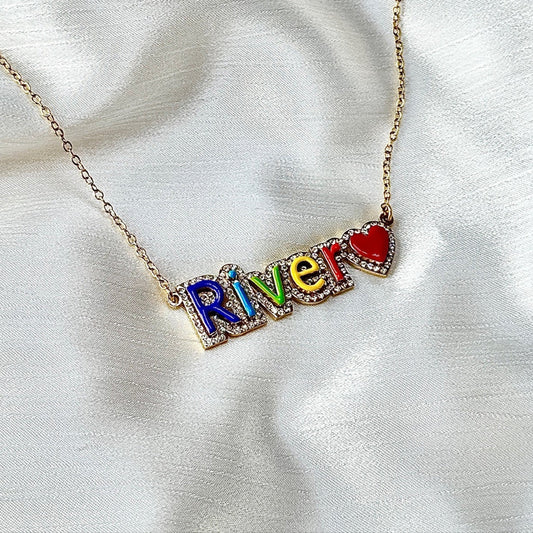 RAINBOW NAME NECKLACE