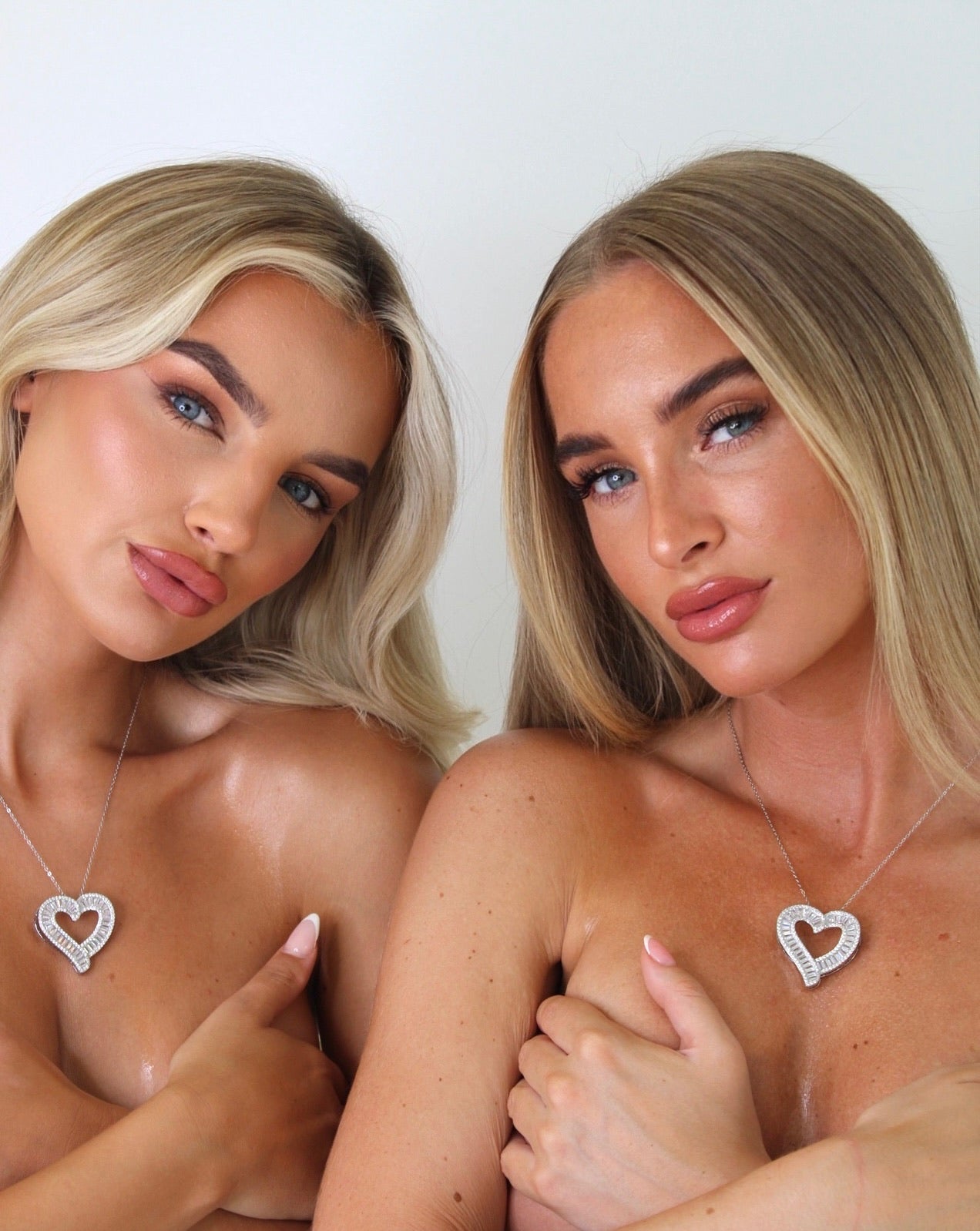 IN STOCK - LARGE LOVE HEART DIAMOND NECKLACE