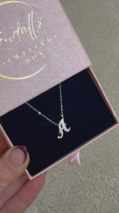 INITIAL LAB GROWN DIAMOND NECKLACE